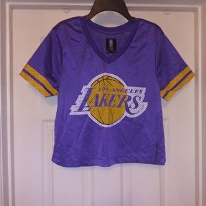 LA Lakers Crop top Jersey, NBA, Medium, NWT